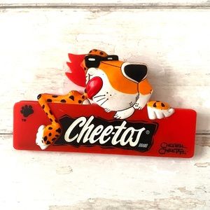Cheetohs Brand X Large Bag Clip Chester Cheetah Red Orange Chee-tos Chips 6in